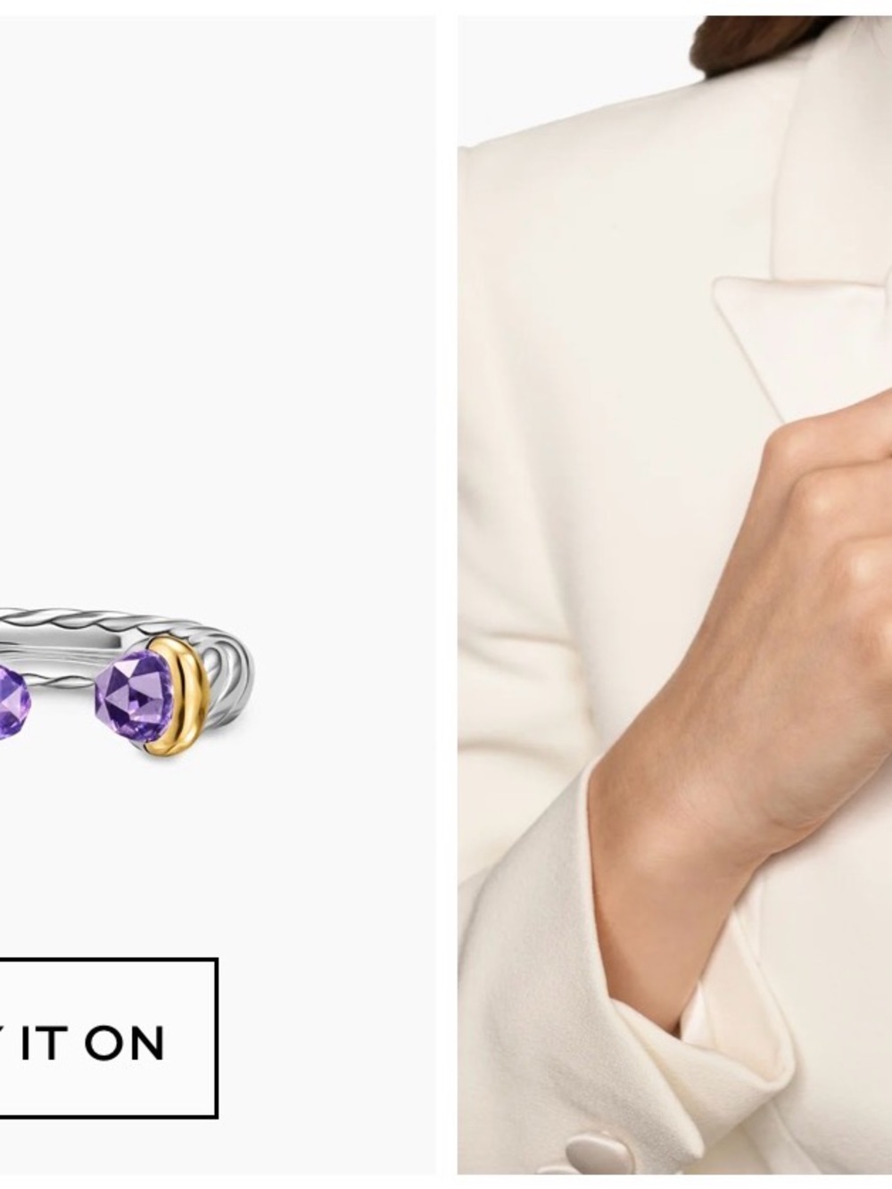 David Yurman Petite cable open ring